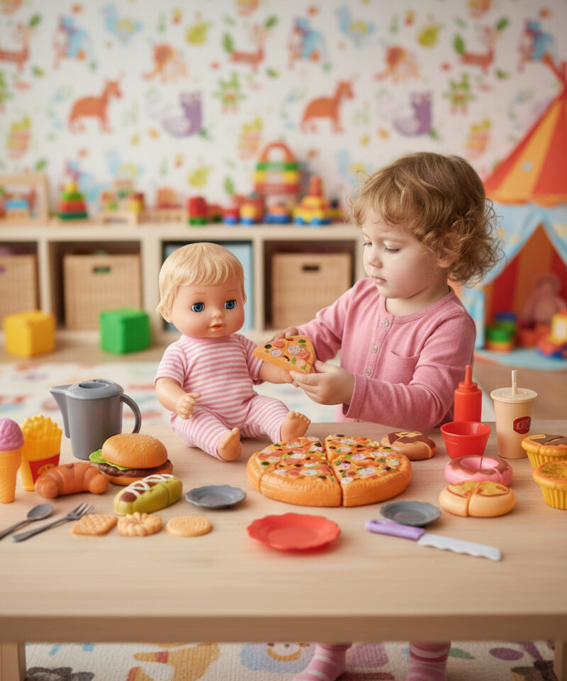 Kergesti puhastatav ja vastupidav mängukomplekt