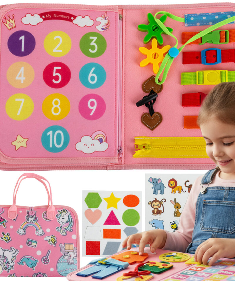 Laste Montessori sensoorne raamat arendab oskusi