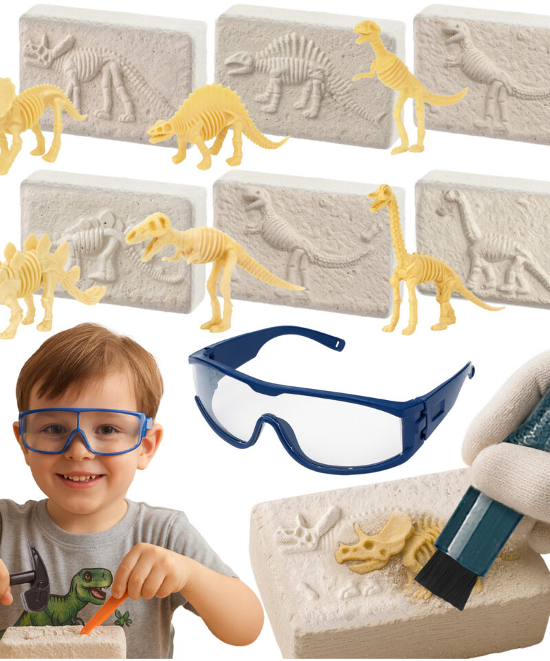 Dinosauruste kaevamiskomplekt lastele avastamiseks