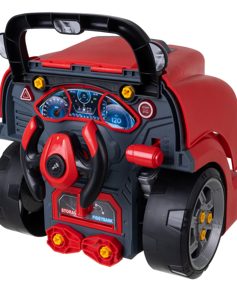 Komplekt sisaldab autot ja tööriistu