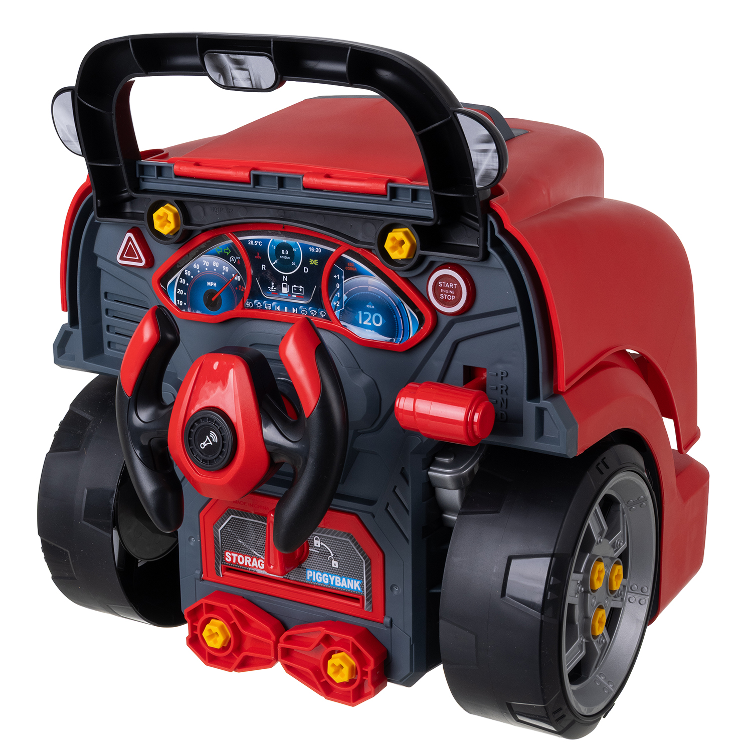 Komplekt sisaldab autot ja tööriistu