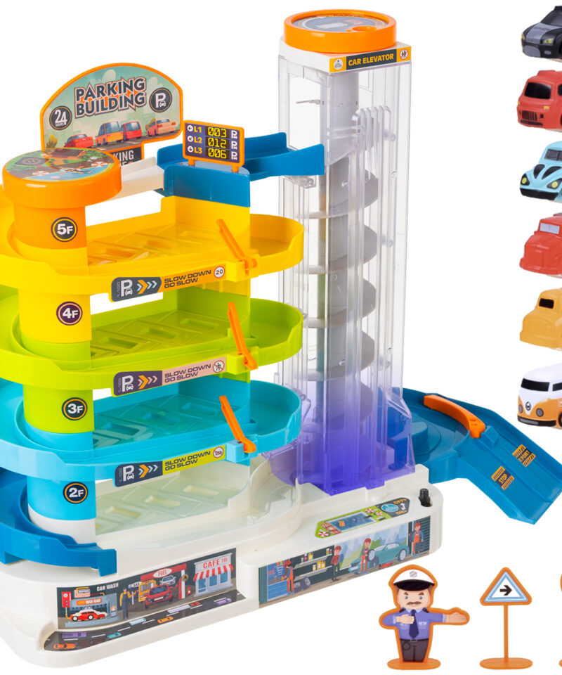 Interaktiivne autoparkla koos liftiga