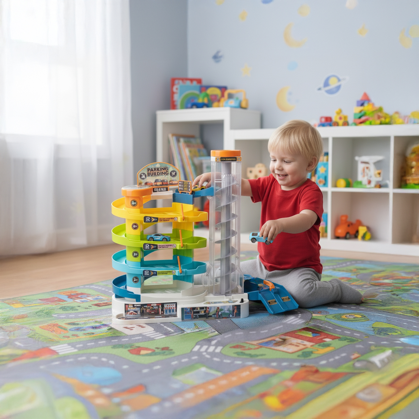 Ohutu ja vastupidav autoparkla lastele