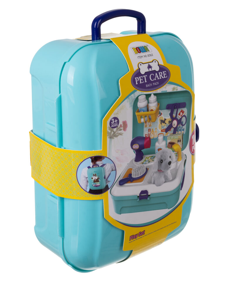 Mängukomplekt lemmikloomade hoolduseks