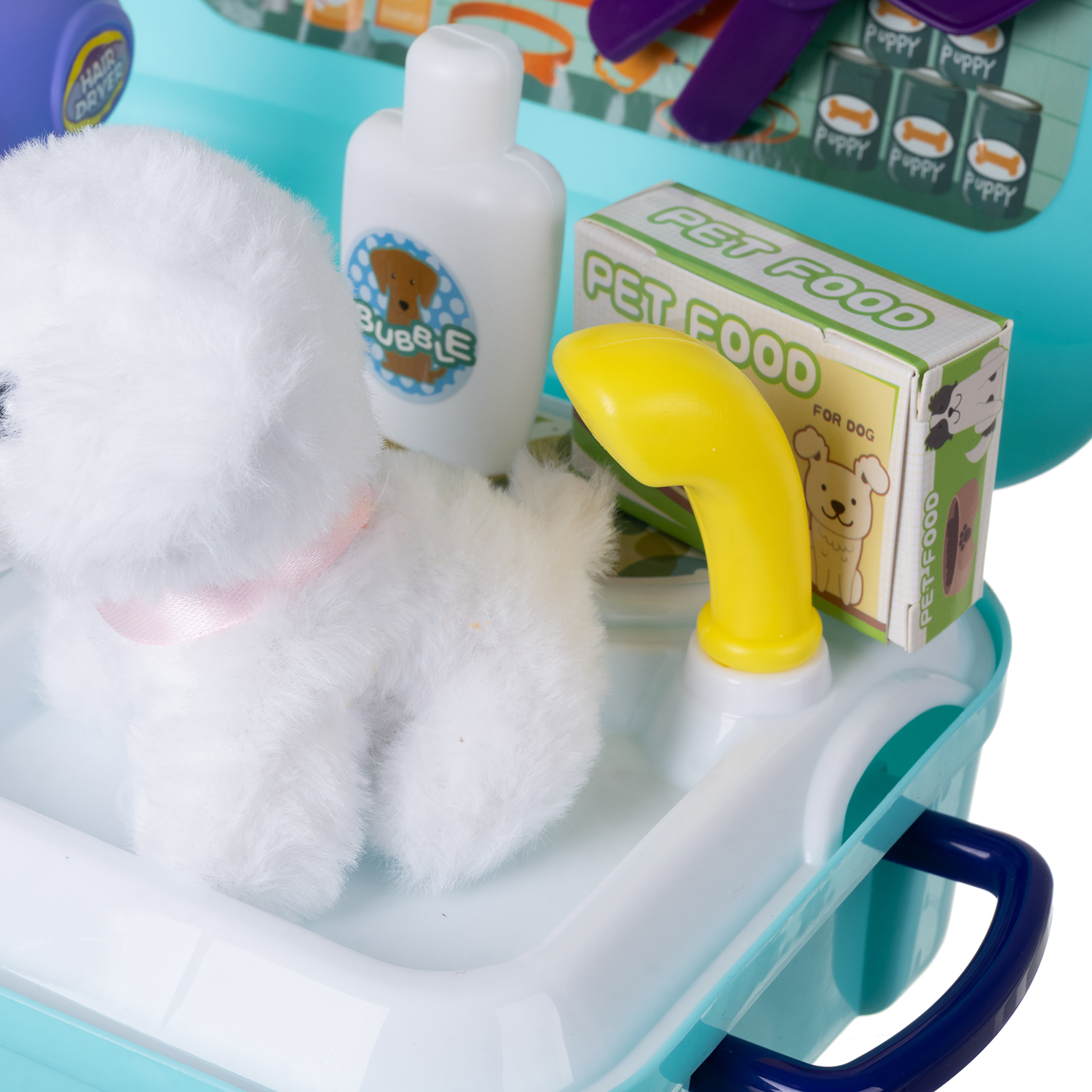 Seljakott hooldusvahenditega lastele