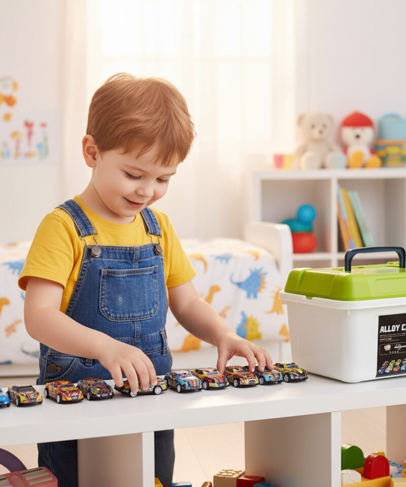 Mänguautode komplekt lastele