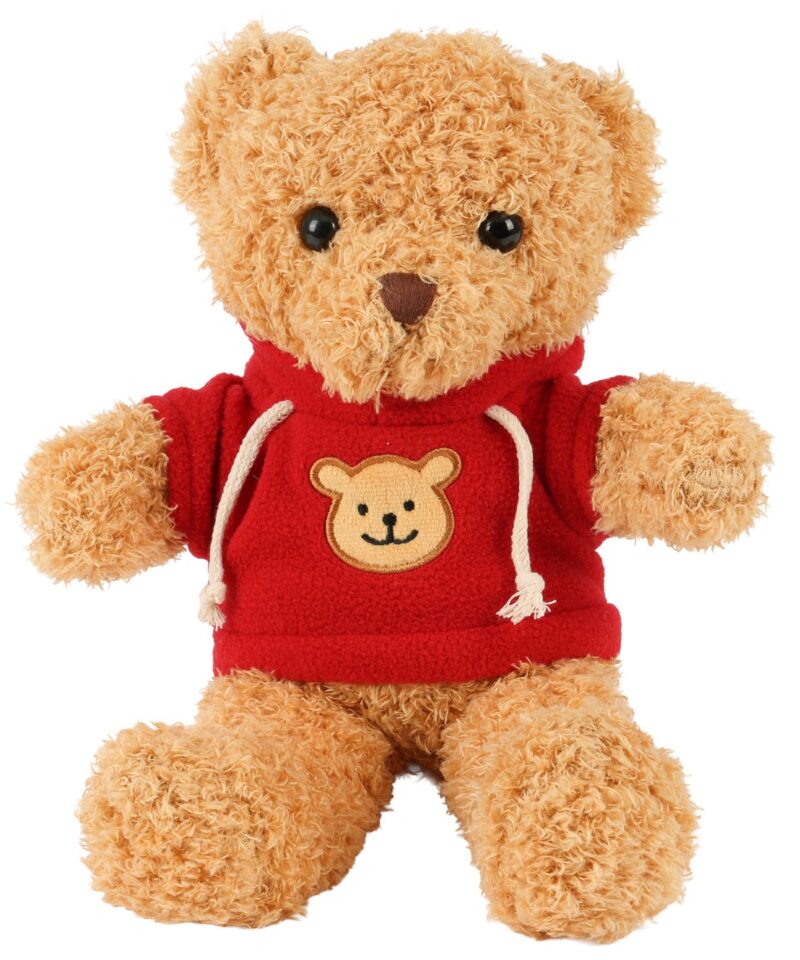 Pehme Kaisu Karu 30 cm punase pluusiga