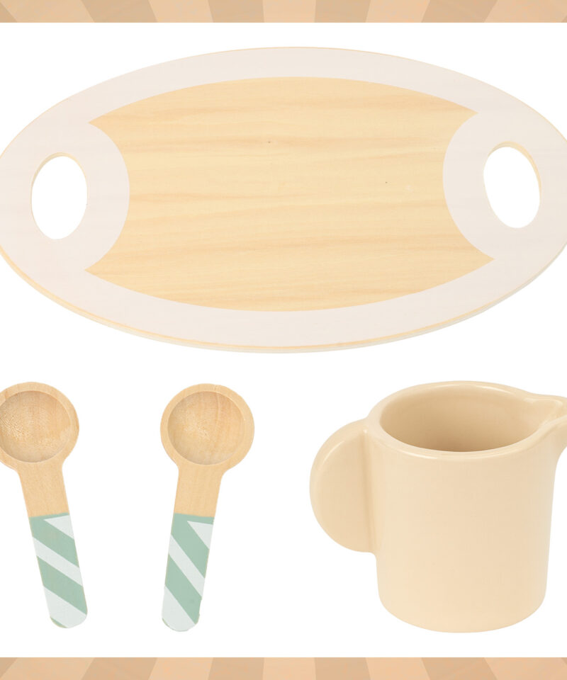 Ohutu ja vastupidav puidust mängukomplekt