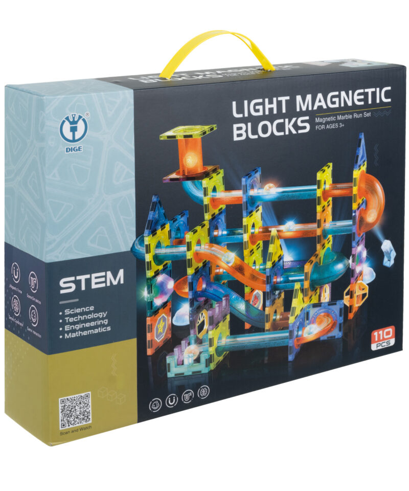 LED-valgustusega klotsikomplekt