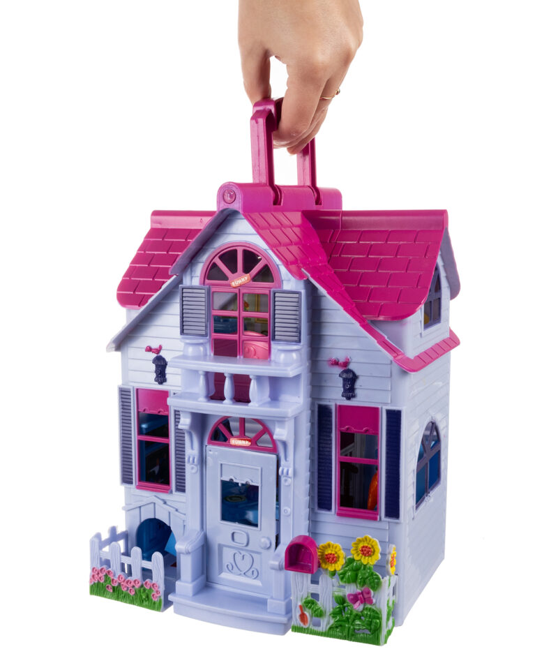 Nukuvilla komplekt koos mööbli ja figuuridega