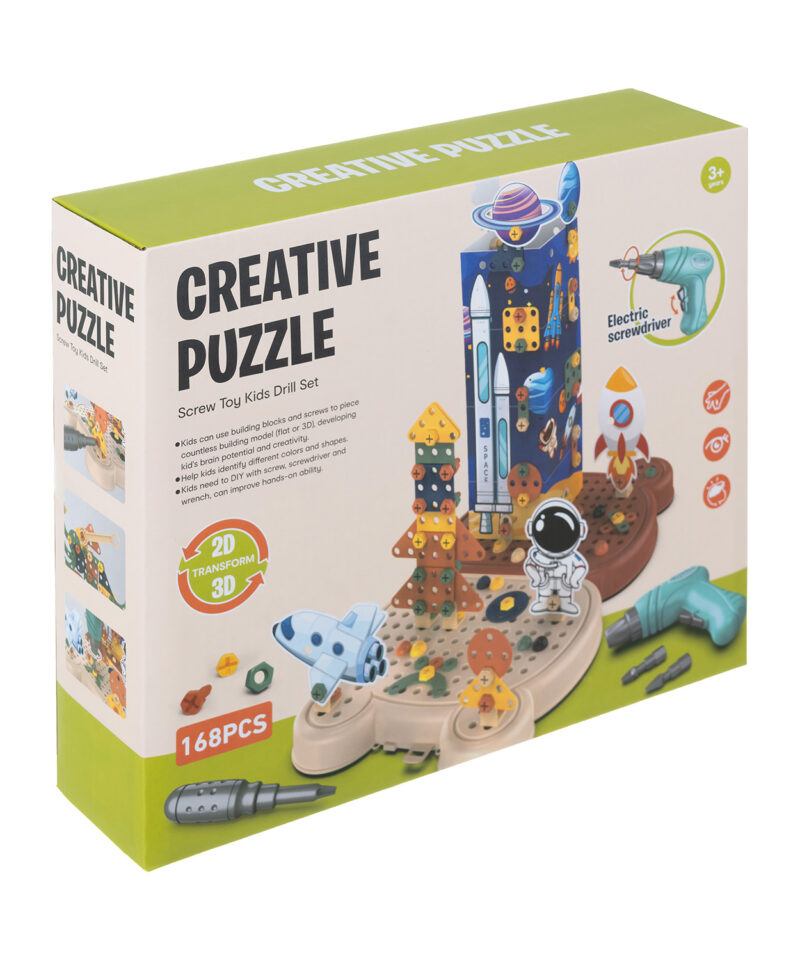 Värvilised kosmosemotiividega klotsid