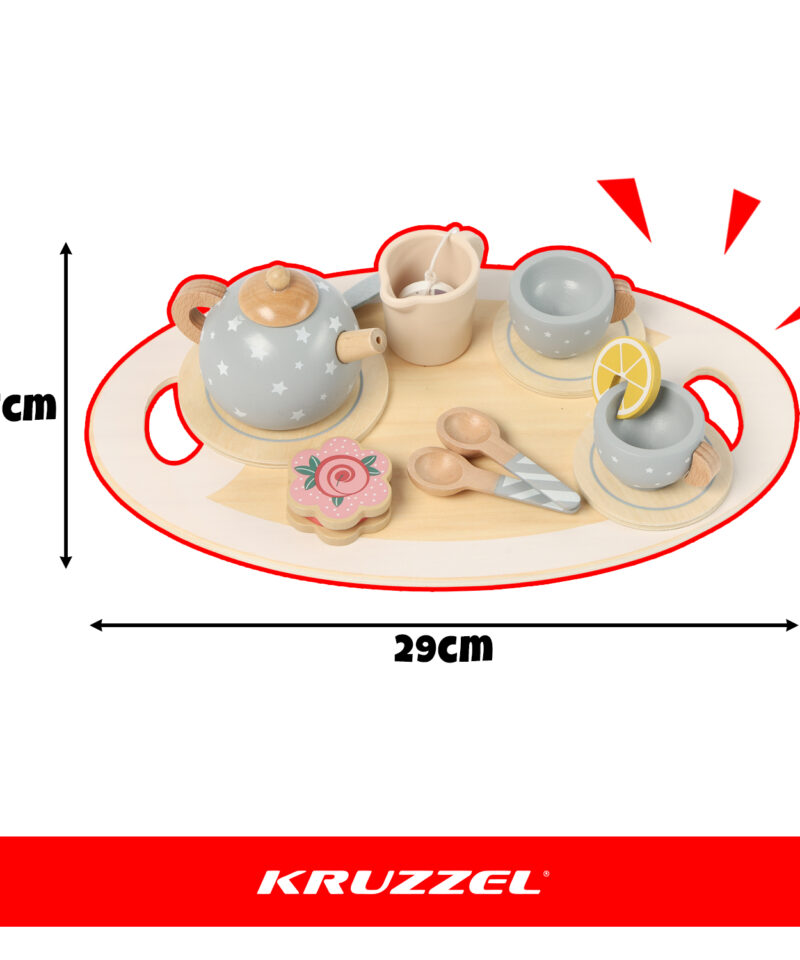 Hall teekomplekt lastele puidust