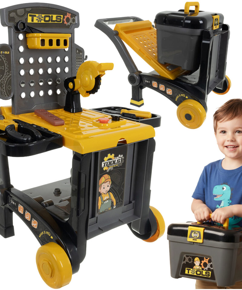 Laste töökoja mängukomplekt koos tööriistadega