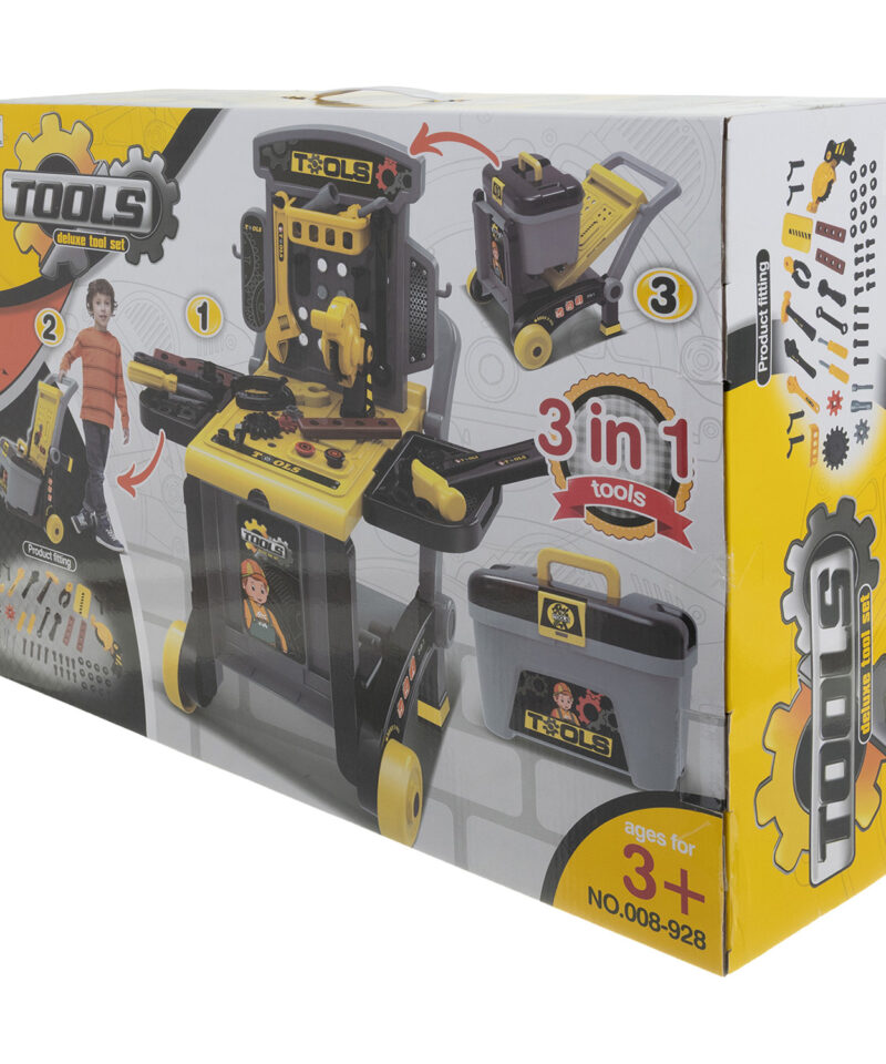 Laste töökoja komplekt ratastega