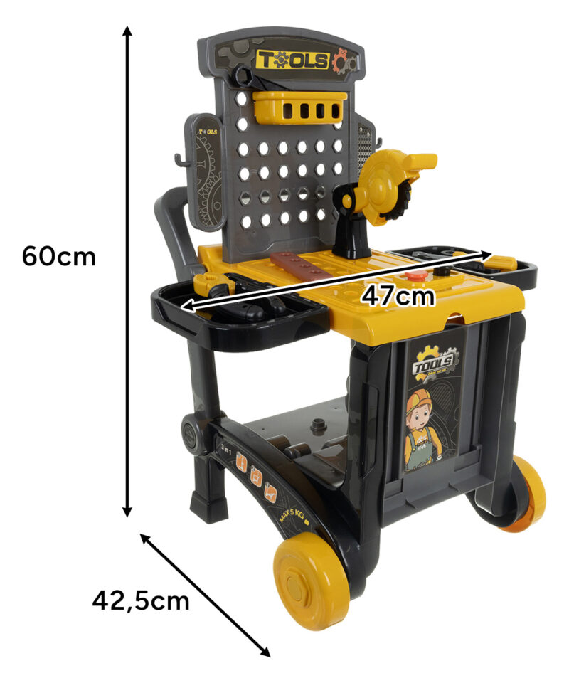 Tööriistapaneel avadega lastele