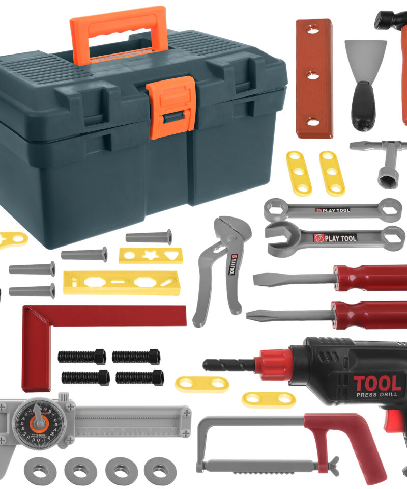 Laste tööriistakomplekt kohvris koos tarvikutega