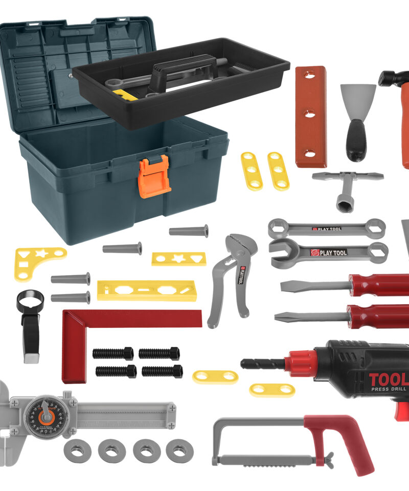 Laste tööriistakomplekti realistlikud tööriistad