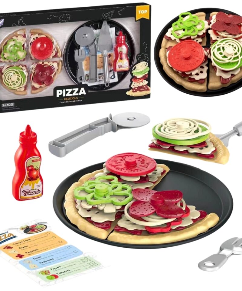 Lõbus pitsamängu komplekt väikestele kokkadele