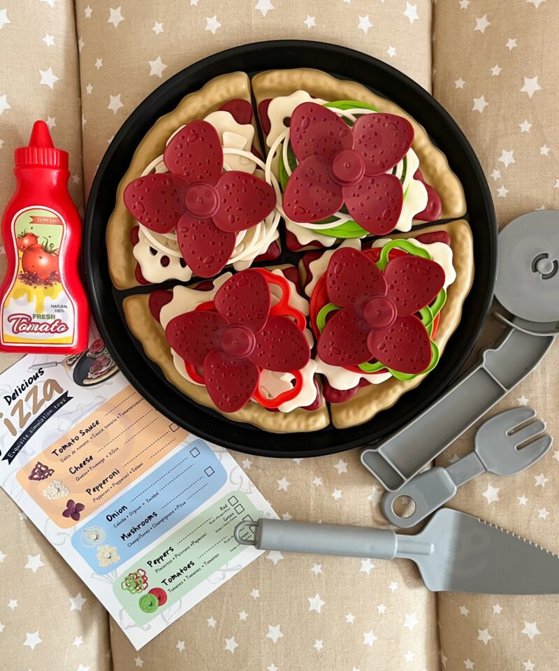 Realistlikud pitsakomponendid lastele