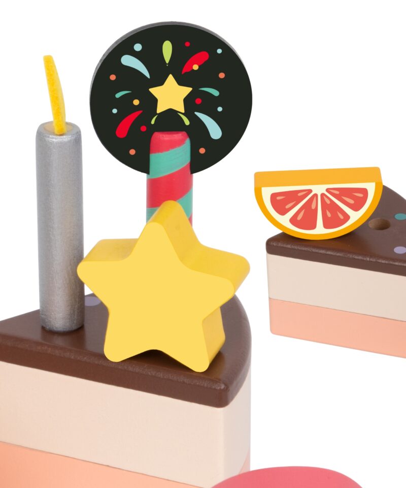 Loov mäng puidust tordikomplektiga