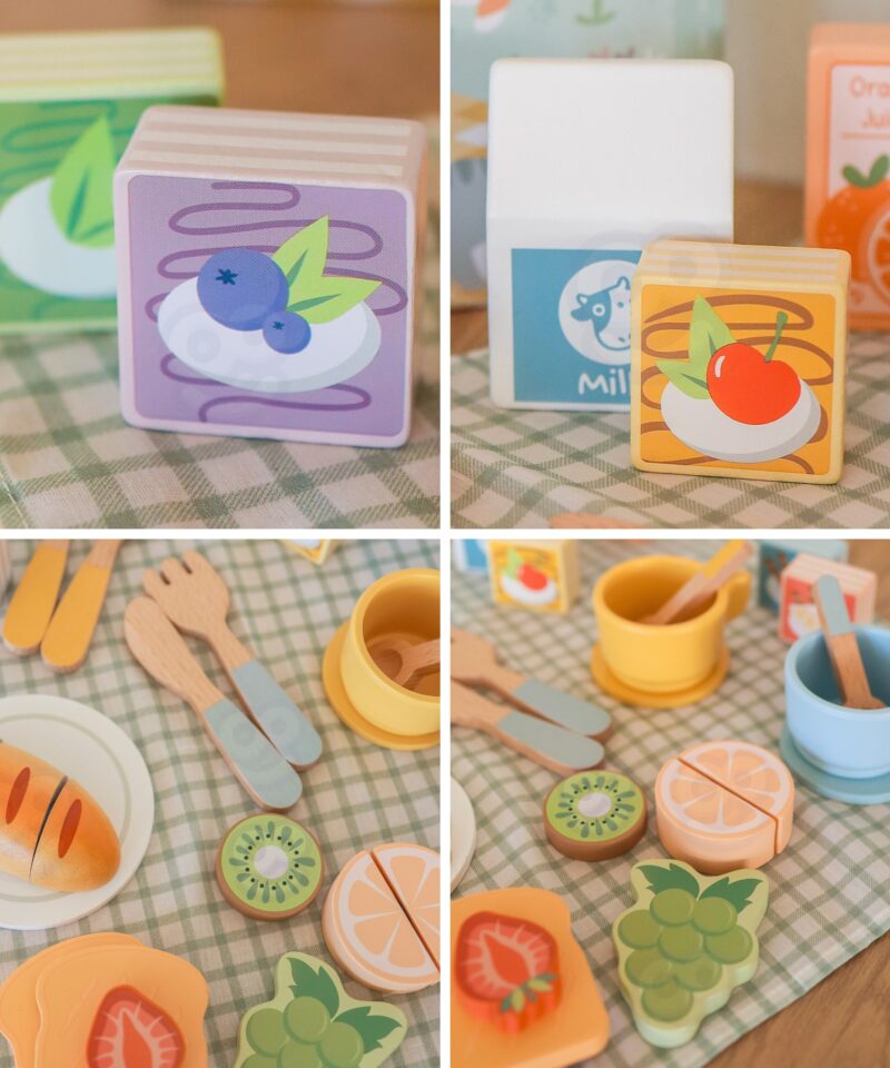 Sinine kohver loomamotiividega