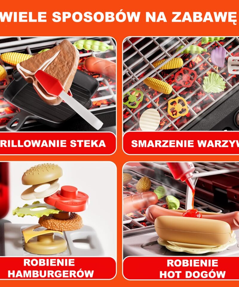 Grillikomplekt realistlike efektidega