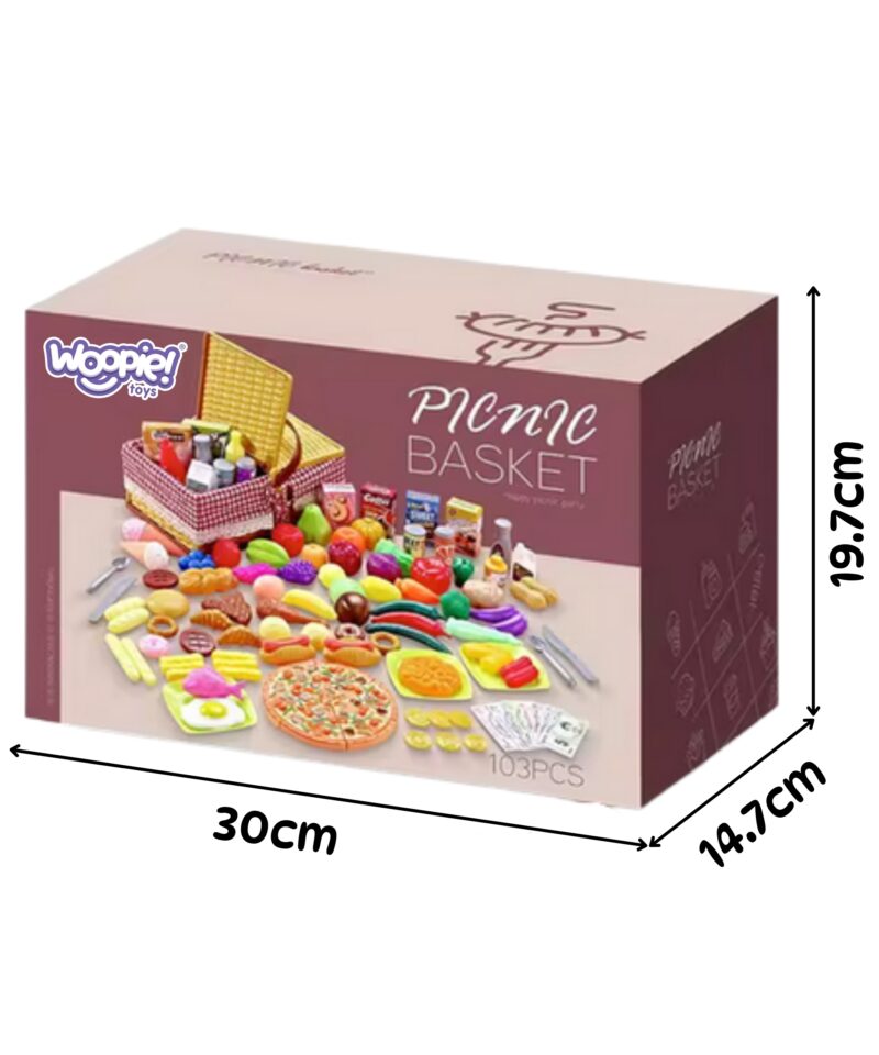 Mängukorv realistlike detailidega