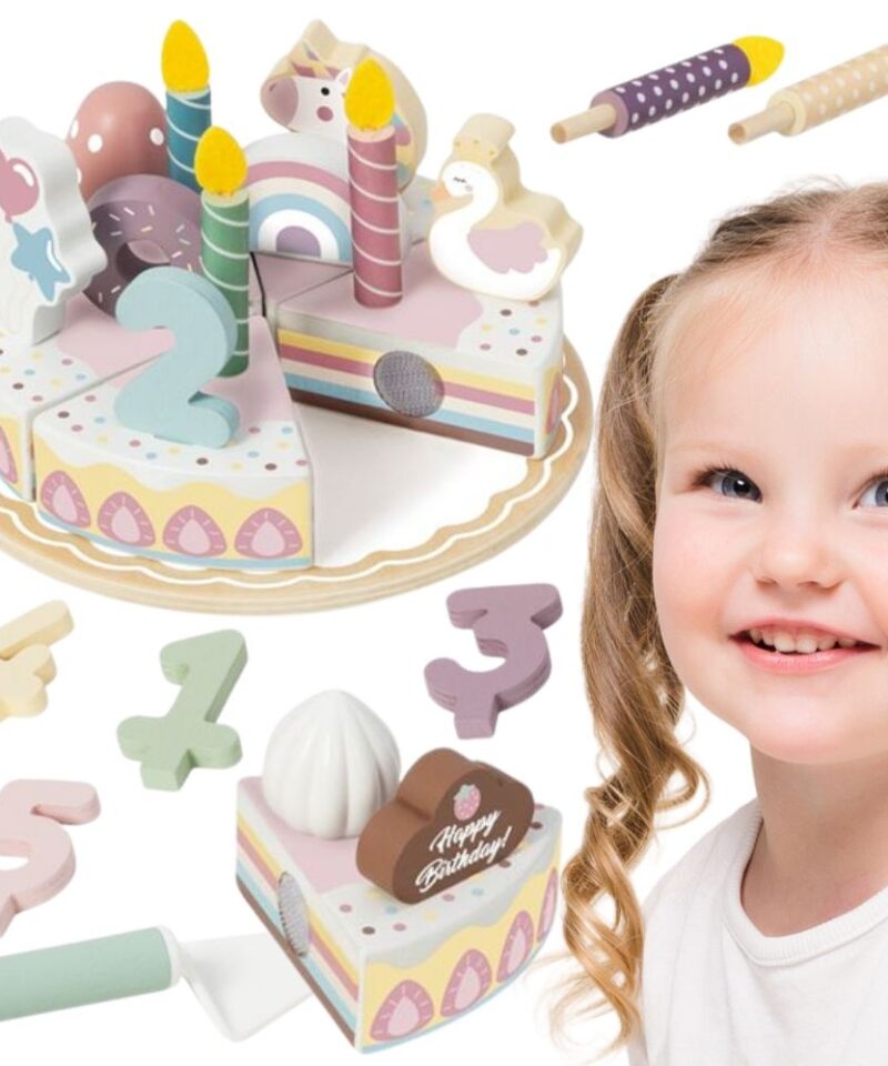 Lõbus puidust sünnipäevatort lastele