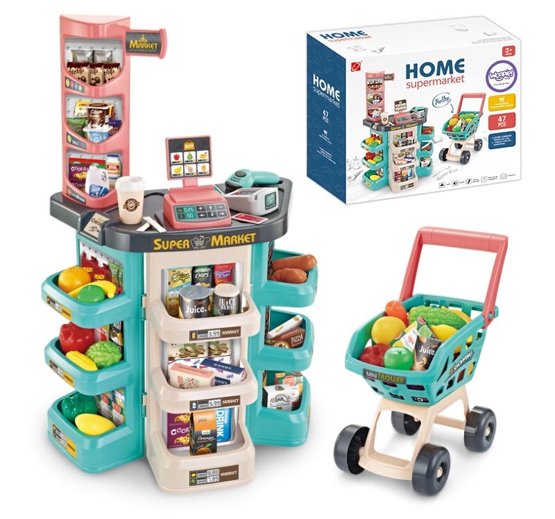Laste Supermarket Mängukomplekt koos lisatarvikutega