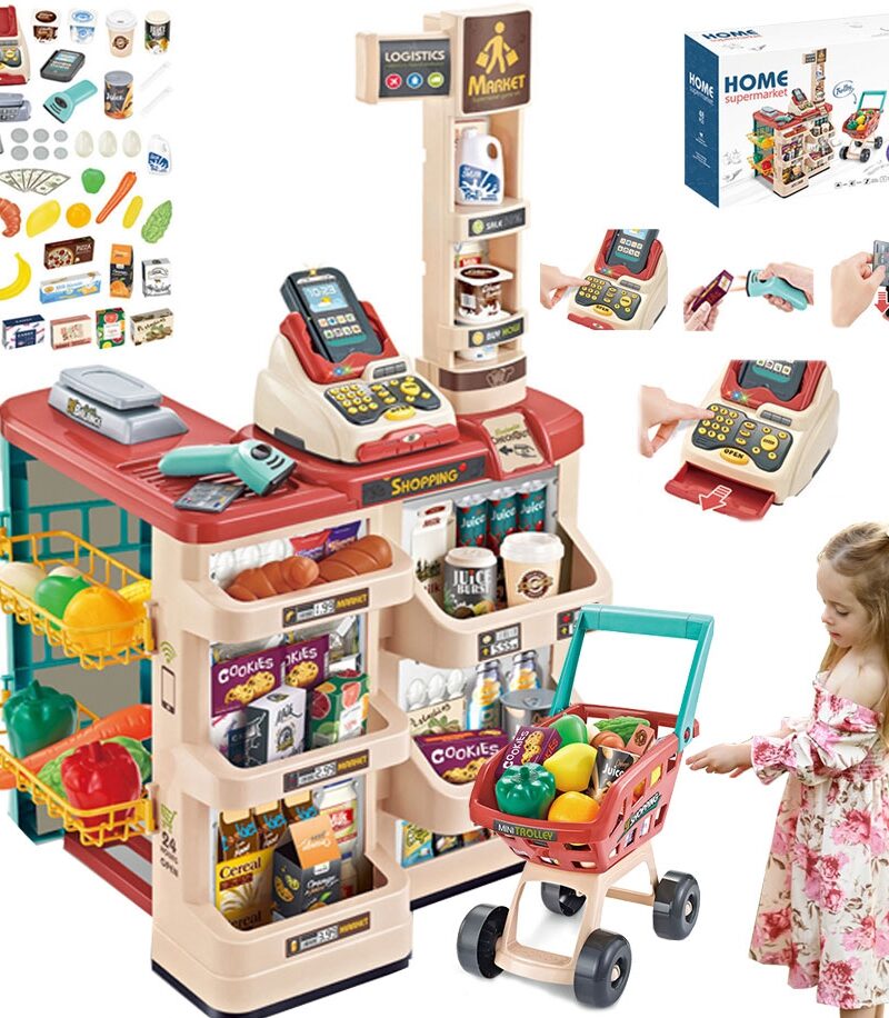 Laste Supermarket Mängukomplekt mängimiseks