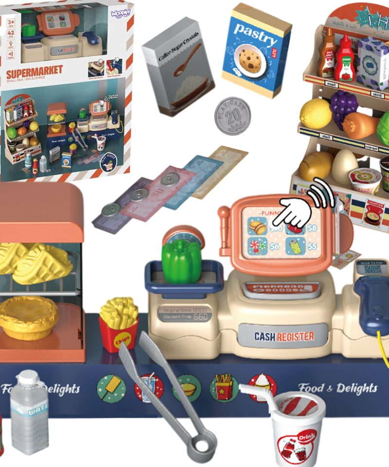 Laste mängupoe komplekt mängimiseks