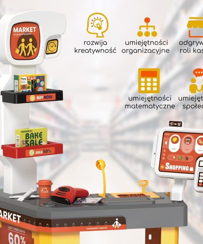 Lapsed mängivad interaktiivses supermarketis