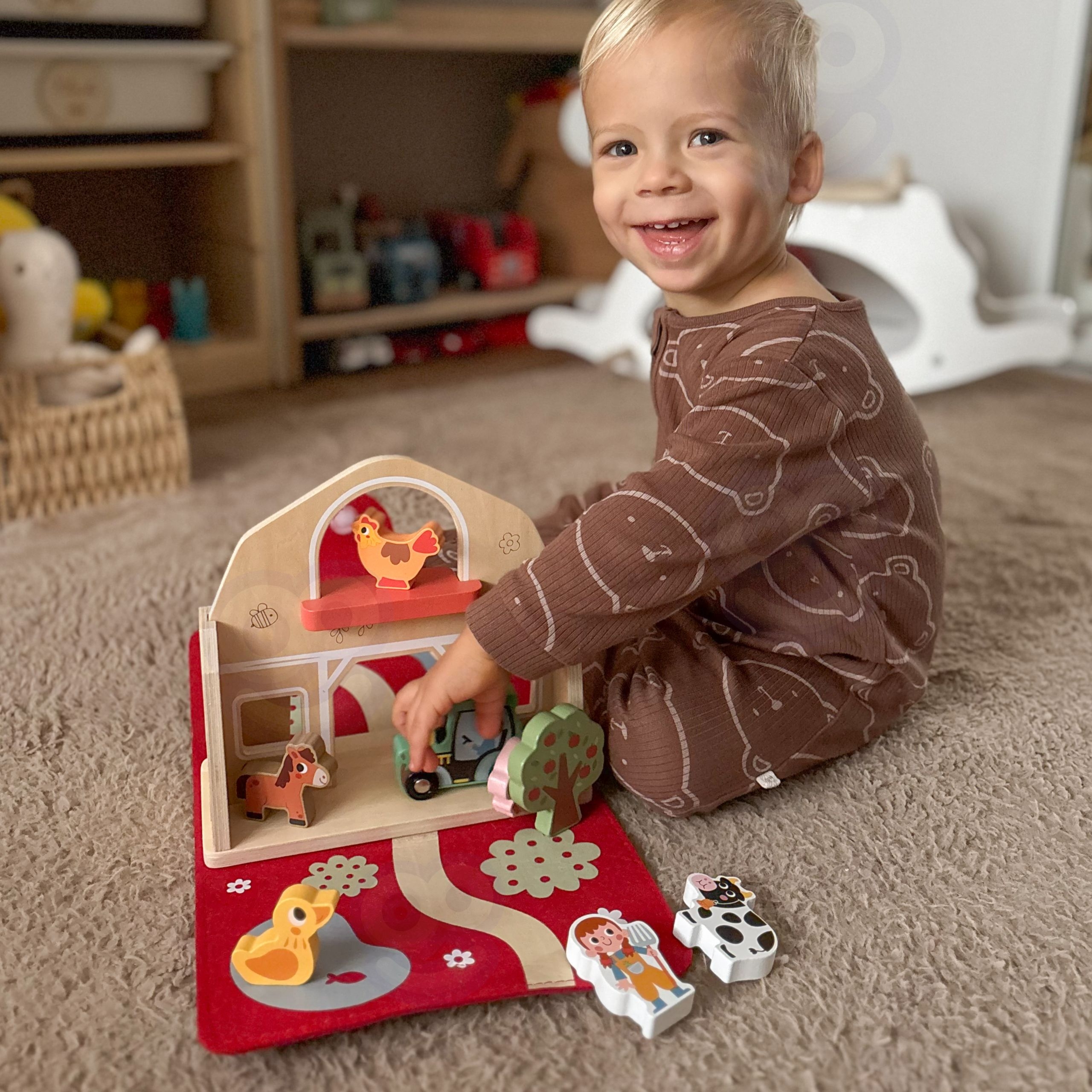 Talumäng loomade ja traktoriga