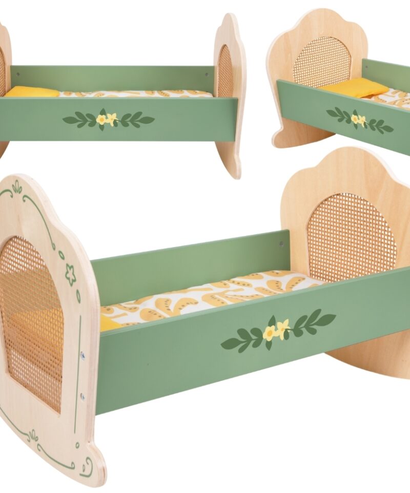 Puidust nukuvoodi vintage stiilis