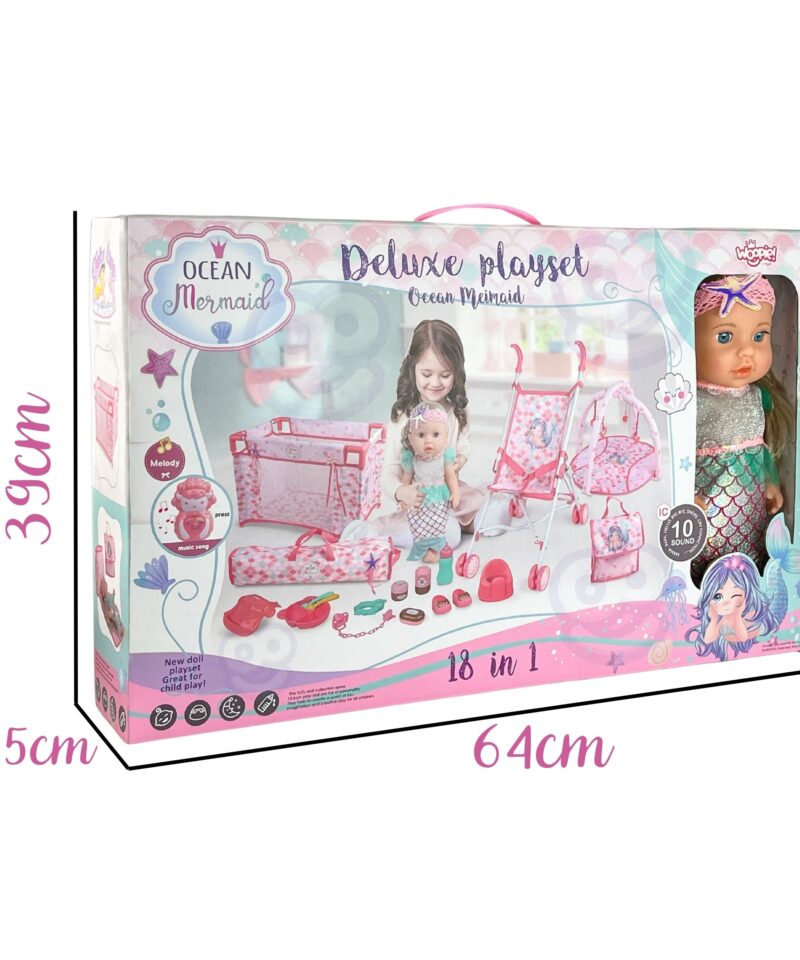 Loovad mänguvõimalused merineitsi komplektis