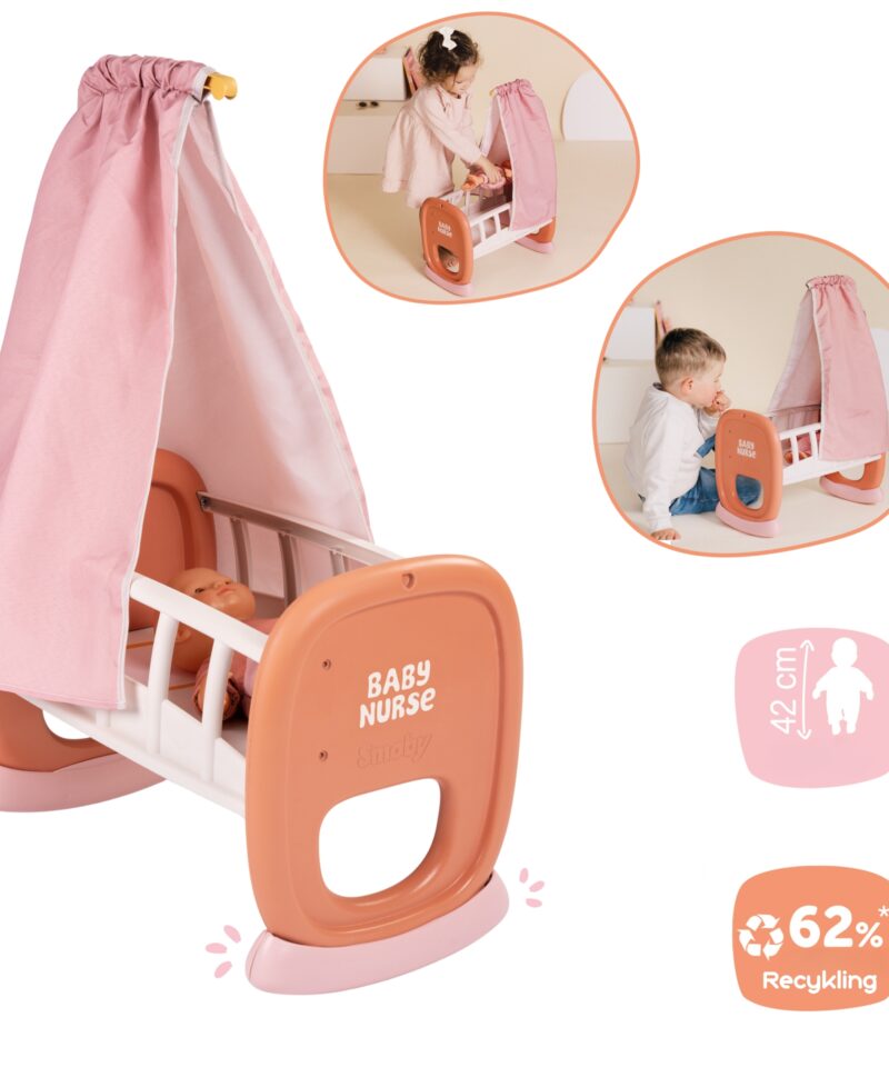 Võrevoodi nukule tüdrukute toas