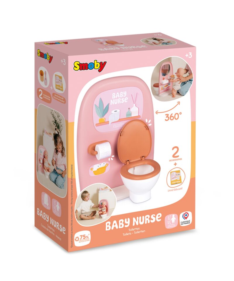 Kaunite toonidega nuku tualettkomplekt