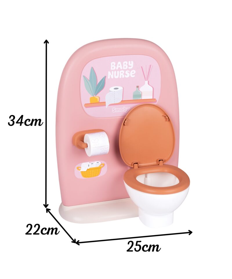 Kaunite toonidega nuku tualettkomplekt