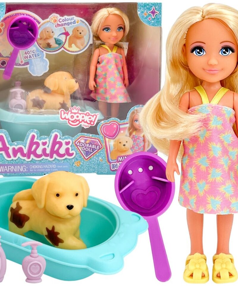 Nukk ja koer vannis mängimas