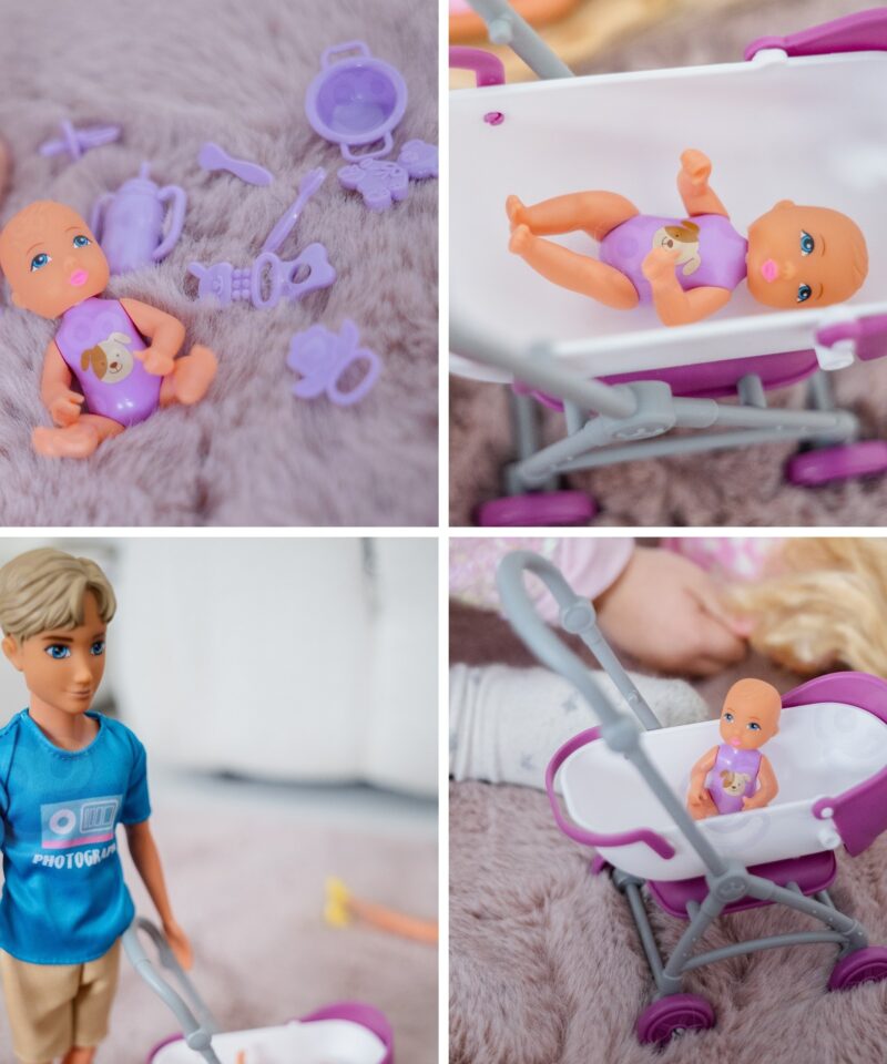 Nukukomplekt raseda ema, isa ja beebiga