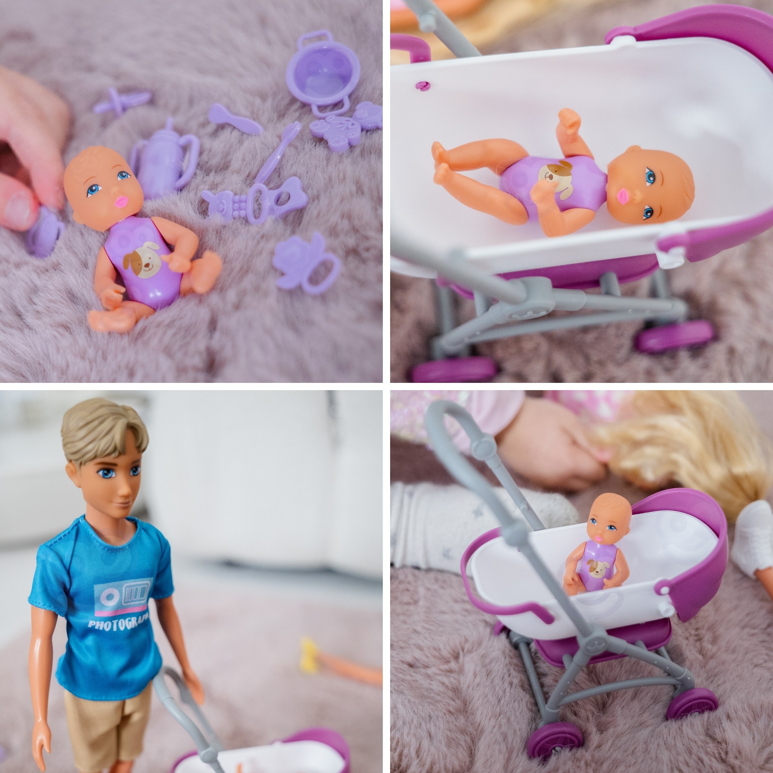 Nukukomplekt raseda ema, isa ja beebiga