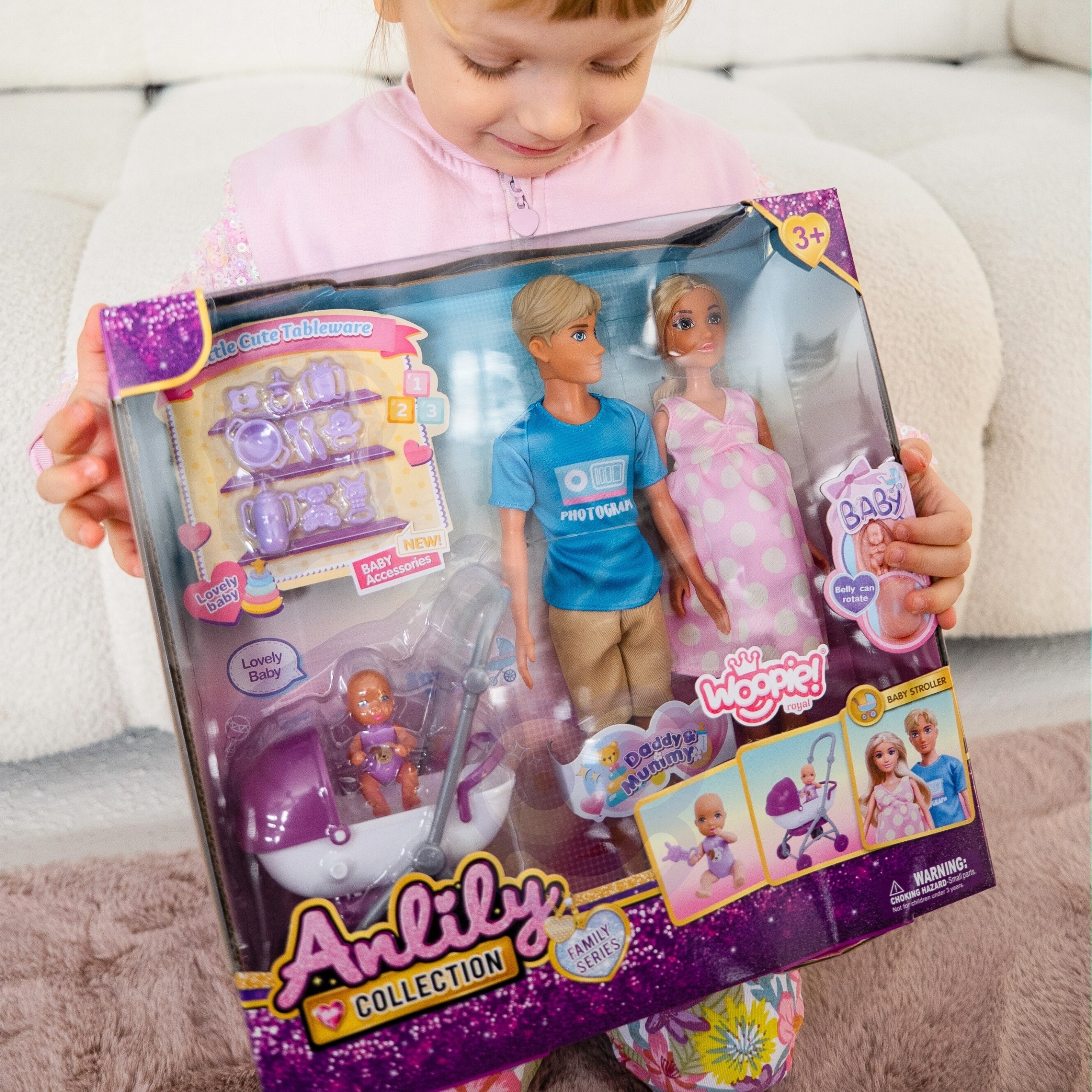 Funktsionaalne jalutuskäru nukule