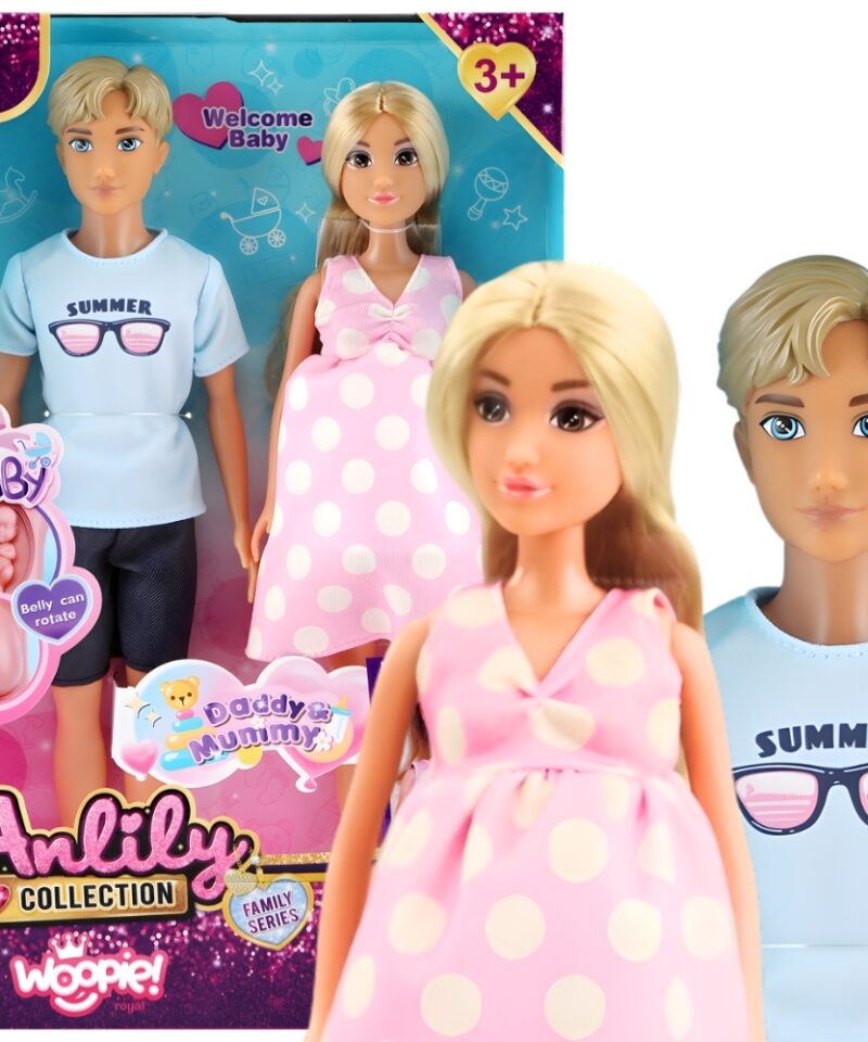 Pere Lõbus Rollimängu Nukkude Komplekt lastele