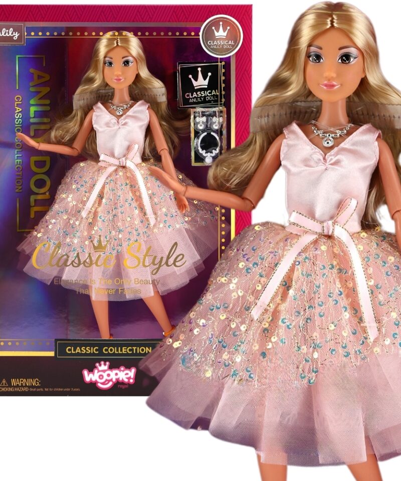 Kaunis nukukleit ja aksessuaarid komplekt