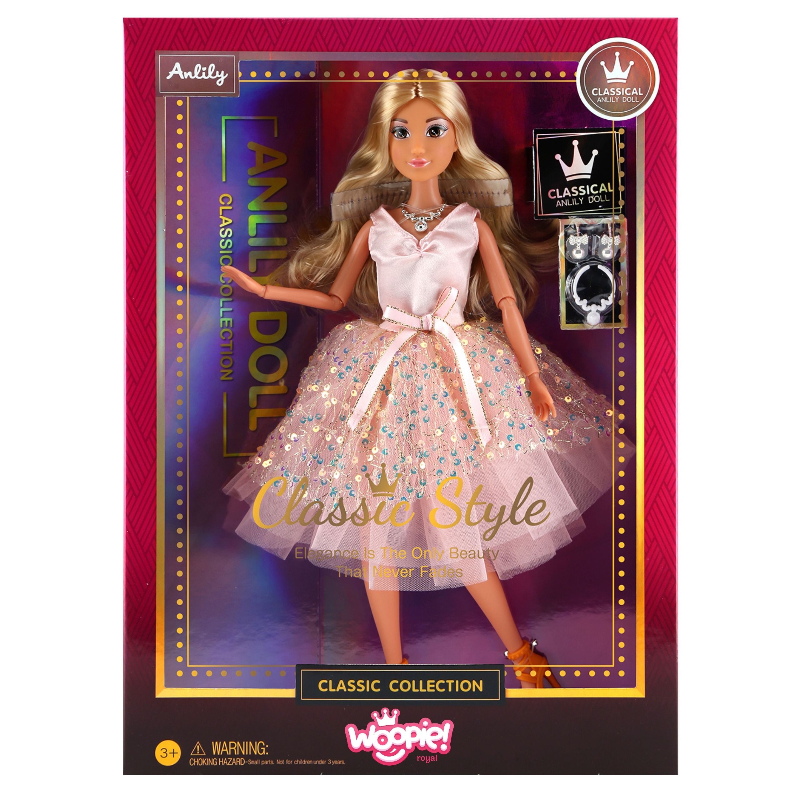 Nukukleit roosas tülliga