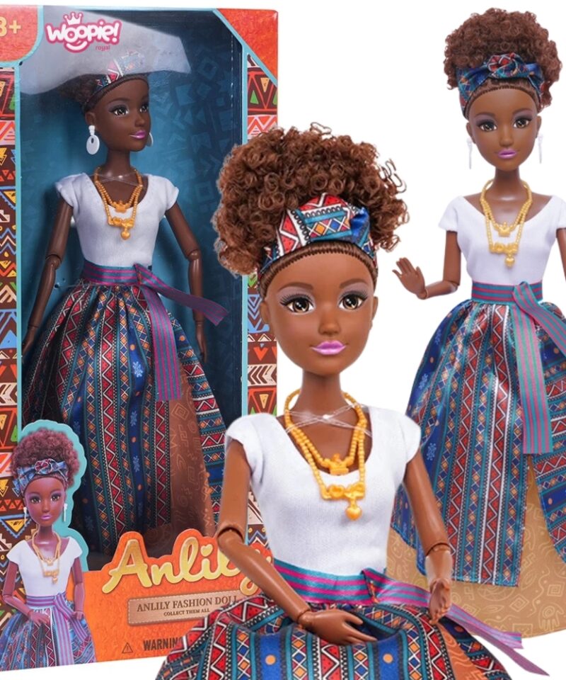 Elegantne nukk kauni kleidiga