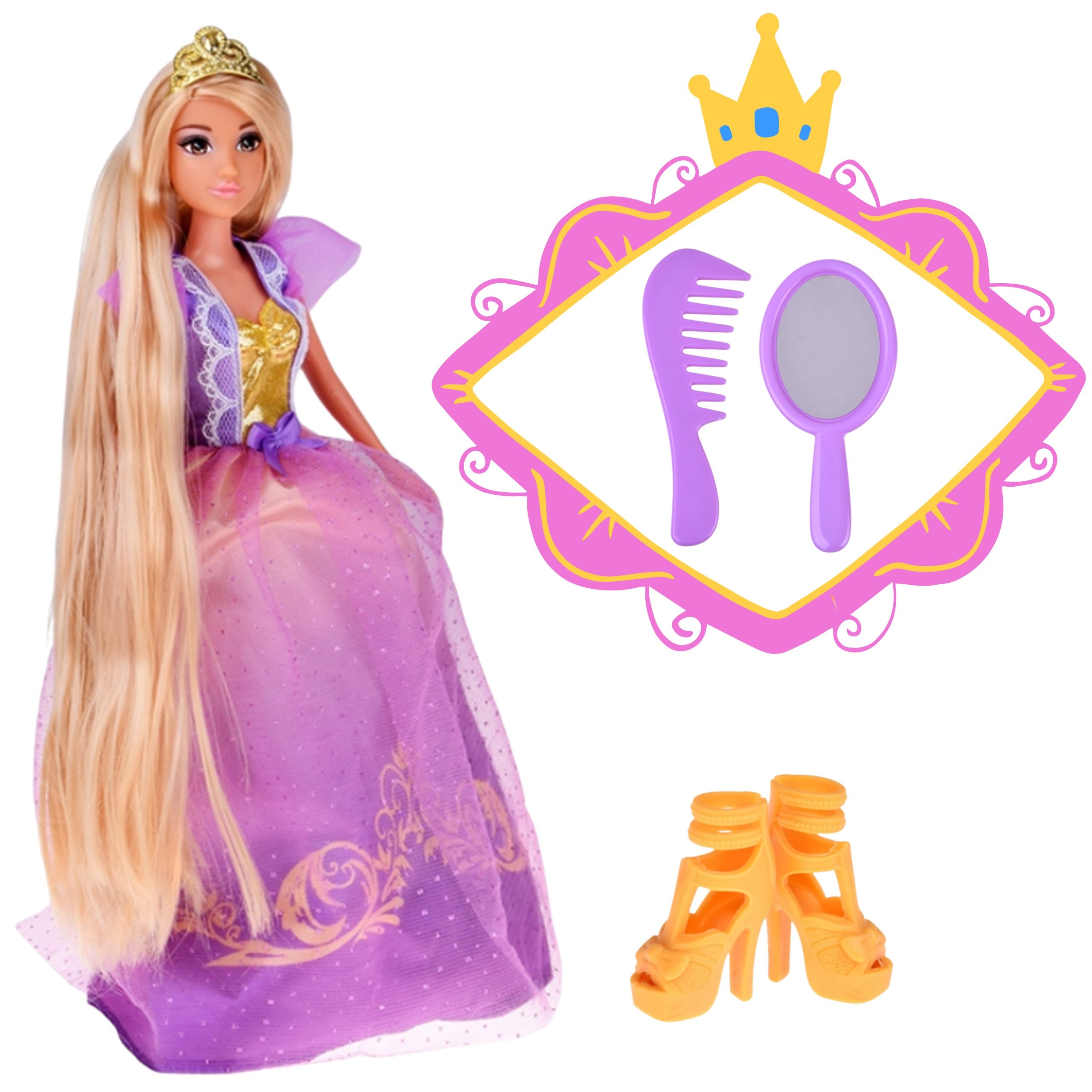 Printsessinukk kuldse krooniga