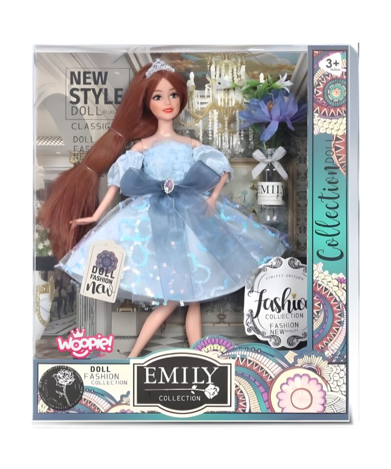 Kaunis nukk lillekimbuga