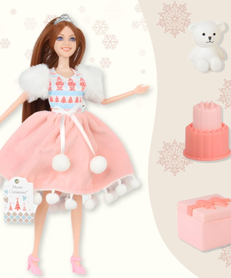 Pikad pruunid juuksed krooniga