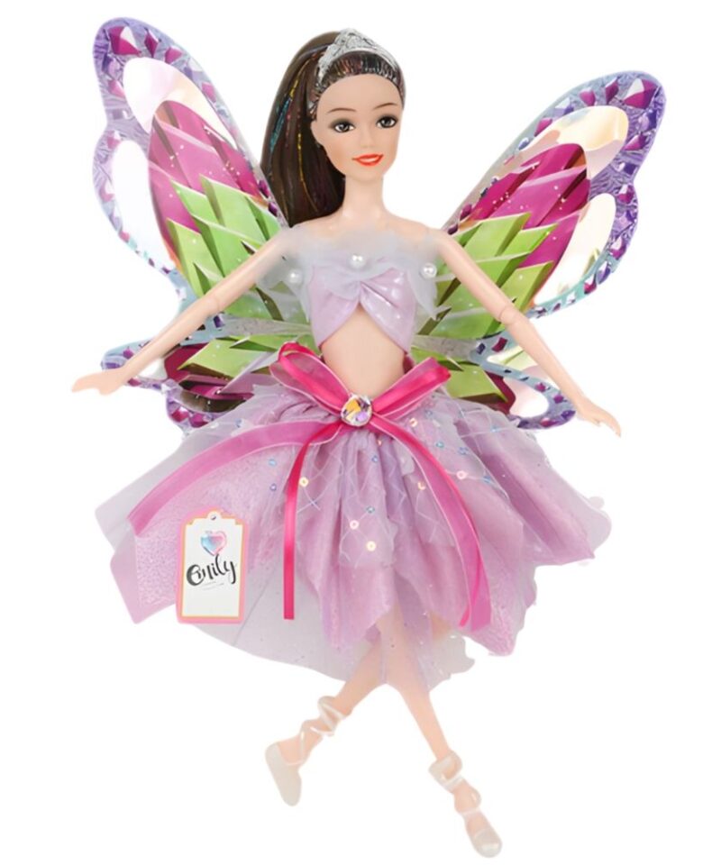 Kaunis haldjanukk pastellsetes toonides kleidiga